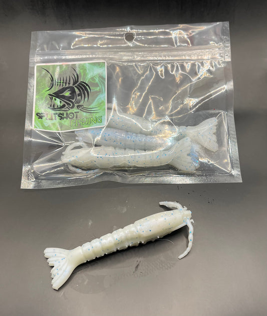 4in white prawn large bag